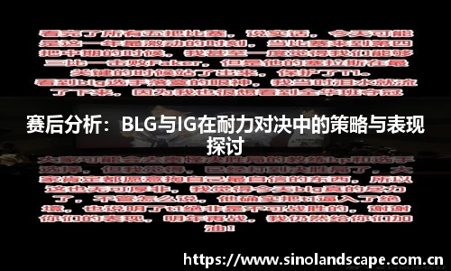 赛后分析：BLG与IG在耐力对决中的策略与表现探讨